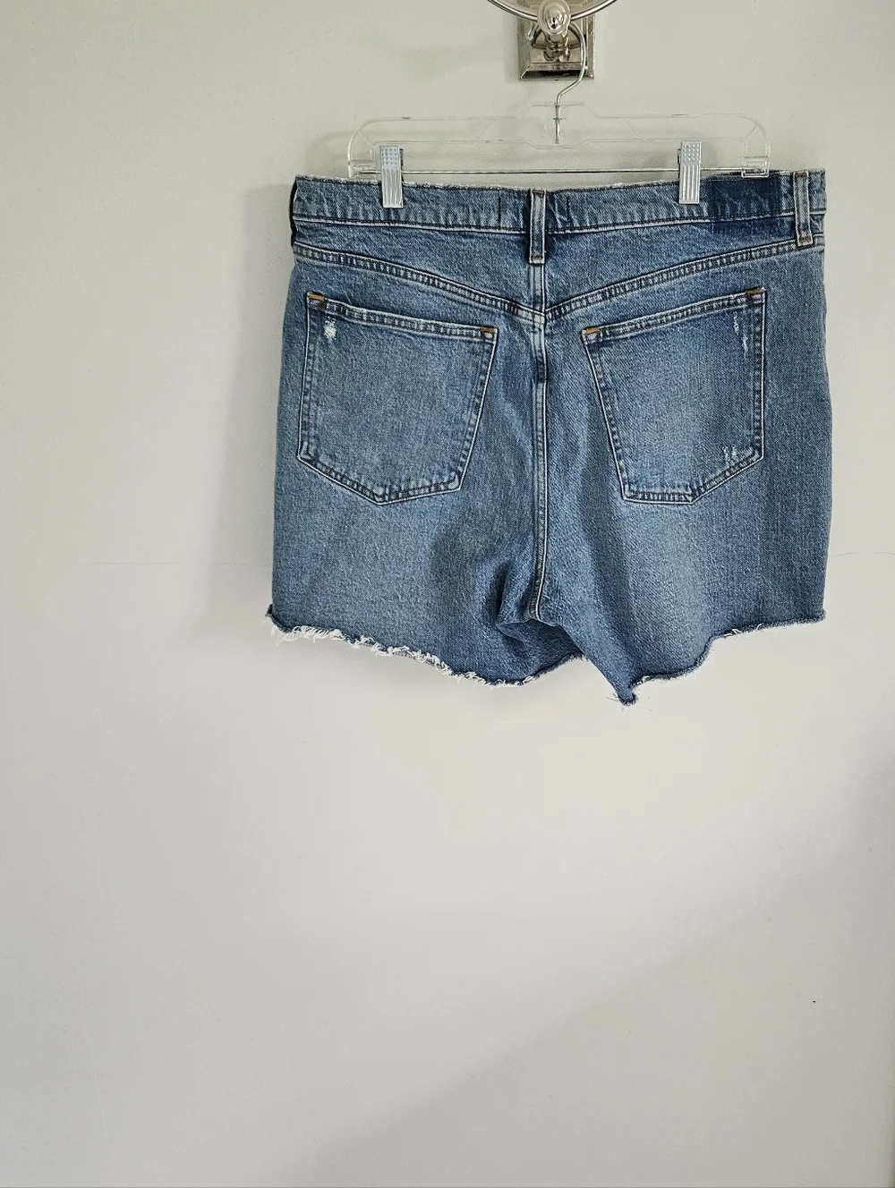 Abercrombie & Fitch The Dad Short Blue Jean Cut-offs High Rise